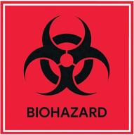 💧 waterproof biohazard labels for hospitals and industrial use: ensuring safety and compliance logo