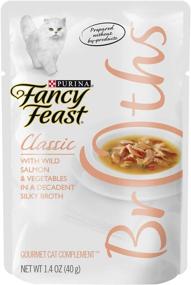 img 4 attached to 🐟 Purina Fancy Feast Classic: Salmon & Vegetables Cat Food (32) 1.4 Oz. Pouch