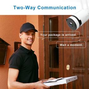 img 1 attached to 📹 2K Outdoor Security Camera System with Base Station - WiFi Video Surveillance Kit, Night Vision, Motion Detection, Remote Access, Two-Way Audio, SDCard/Cloud Service Included - Pack of Two Cameras