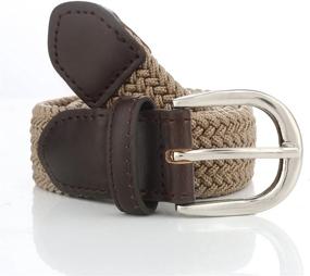 img 2 attached to Gelante Childrens Elastic Stretch 2012 Black L Men's Accessories in Belts