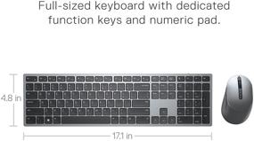 img 2 attached to 🖥️ Dell KM7321W Wireless Keyboard and Mouse Combo: Premier Multi-Device Compatibility