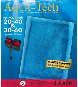 img 4 attached to Aqua-Tech EZ-Change #3 Activated Carbon Filter Cartridges | 20-40 / 30-60 Gallon Aquarium Power Filters | 3 Pack