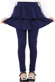 img 4 attached to 👗 RieKet Girls Toddler Leggings Skirt: Optimal Girls' Clothing for Comfort and Style