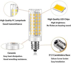 img 2 attached to 💡 Dimmable Daylight Candelabra with Equivalent Halogen Performance
