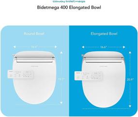 img 3 attached to Coway Bidetmega 400E Elongated White Electronic Bidet Seat