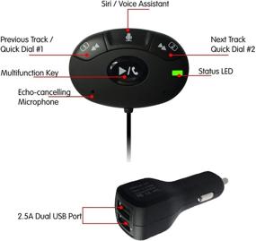 img 2 attached to 🚗 Car Bluetooth Receiver, HomeSpot Audio Music Streaming Adapter, Wireless Phone Call Car Kit with Mic, Echo & Noise Reduction, 3.5mm Stereo Output & Hands-Free Calling for Vehicle