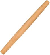 🥖 professional french wood rolling pin for baking - 16 inch by 1-3/8 inch dough roller for pizza, clay, pasta, cookies, dumpling logo