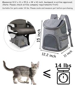 img 3 attached to Hanjo Pets Small Dog Backpack