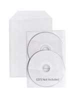 clear 14mm dvd sleeves with flap - 50 cpp plastic sleeves + 2 non-woven disc sleeves by startechdeals logo