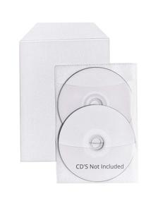 img 4 attached to Прозрачные DVD-футляры размером 14 мм с клапаном - 50 пластиковых футляров СПП + 2 нетканых футляров для дисков от StarTechDeals.