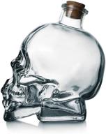 🥃 lead-free whiskey decanter with premium bottle stopper: enhance taste and safety logo