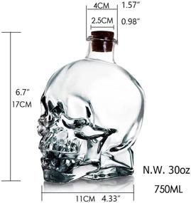 img 3 attached to 🥃 Lead-Free Whiskey Decanter with Premium Bottle Stopper: Enhance Taste and Safety