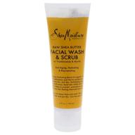 🧼 sheamoisture raw shea butter facial wash & scrub - natural skincare in 4 oz size logo