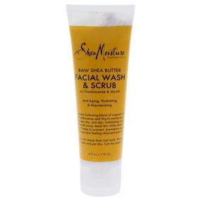 img 1 attached to 🧼 SheaMoisture Raw Shea Butter Facial Wash & Scrub - Natural Skincare in 4 oz Size