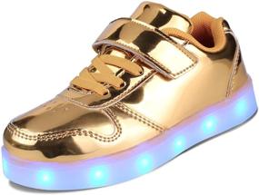 img 4 attached to 👟 Kealux Kids Youth LED Shoes Low-Top Light Up Shoes for Girls Boys USB Charging Shoes for Children Fashion Unisex LED Sneakers with Remote Control