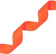 🧡 vibrant neon orange grosgrain ribbon, 5/8-inch x 20-yard by morex ribbon (06616/20-600) logo