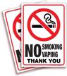 smoking vaping sticker sign self adhesive logo