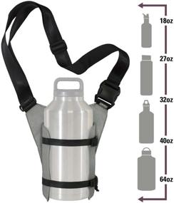 img 3 attached to 👜 Chicobag Deluxe Bottle Sling in Stylish Gray - Efficient and Practical Carry Solution