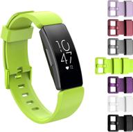 🌈 fitbit inspire 2/ inspire/inspire hr silicone bands - littleforest solid color soft sport silicone replacement wristband for women men (s &amp; l) logo