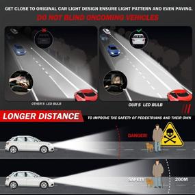 img 1 attached to Преобразователь ламп головного света серии CARSPARKLE Q1 LED - компактный размер, мощное освещение, 12000LM 6000K ксеноново-белый (H11)