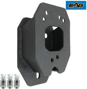 img 1 attached to 🔧 Enhanced EAG Black Tire Relocation Bracket for Wrangler TJ YJ JK (1987-2018)