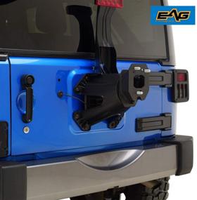 img 3 attached to 🔧 Enhanced EAG Black Tire Relocation Bracket for Wrangler TJ YJ JK (1987-2018)