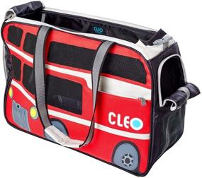 img 1 attached to 🐾 Cleo By Teafco Petobus Airline Approved Medium Pet Carrier - Carmine Red/Gray: A Reliable and Stylish Travel Solution for Your Pet