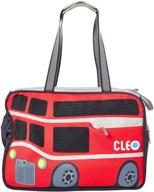 🐾 cleo by teafco petobus airline approved medium pet carrier - carmine red/gray: a reliable and stylish travel solution for your pet logo