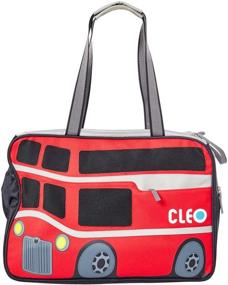 img 4 attached to 🐾 Cleo By Teafco Petobus Airline Approved Medium Pet Carrier - Carmine Red/Gray: A Reliable and Stylish Travel Solution for Your Pet