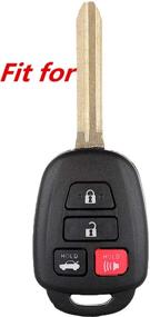 img 2 attached to 🔑 Превосходный чехол для ключа из силикона для Scion FR-S Tc Toyota Avalon Camry Corolla Highlander RAV4 Venza Yaris - Защита совместима с HYQ12BDM HYQ12BEL HYQ12BDP