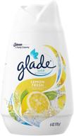 glade lemon fresh solid air freshener & odor eliminator - adjustable cone, 6 oz. (pack of 6) logo