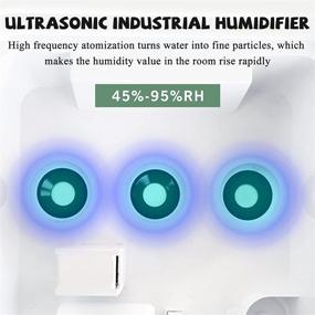 img 1 attached to 🌬️ Powerful Cool Warm Mist Humidifier | 4Gals Industrial Commercial Humidifier for Large House 1200sq.ft | 360° Nozzle | Quiet & Efficient | Top Fill | Ideal for Room, Office, Greenhouse 110V