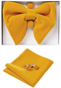 img 4 attached to Velvet Pre Tied Bowtie Cufflink 0571 18 Men's Accessories in Ties, Cummerbunds & Pocket Squares