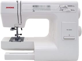 img 3 attached to 🧵 Швейная машина Janome HD3000 в комплекте: включает фиолетовую сумку, колесики и иглы для полного швейного опыта