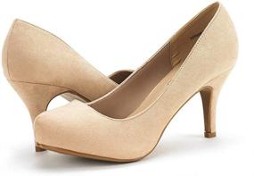 img 2 attached to DREAM PAIRS Tiffany Women's Low Stiletto Heel Dress Platform Pumps Shoes - Classic, Elegant & Versatile