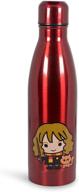 🧙 harry potter hermione sleek insulated aluminum water bottle - 16oz for girls, boys & kids - leakproof lids & sweat proof drinking bottle - ideal for outdoor sports, hiking, cycling, travel & picnic logo