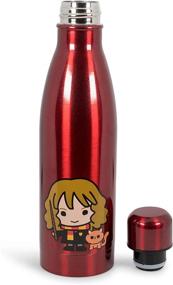 img 3 attached to 🧙 Harry Potter Hermione Sleek Insulated Aluminum Water Bottle - 16oz for Girls, Boys & Kids - Leakproof Lids & Sweat Proof Drinking Bottle - Ideal for Outdoor Sports, Hiking, Cycling, Travel & Picnic