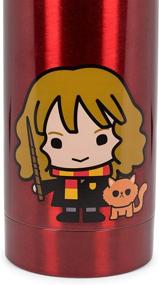 img 2 attached to 🧙 Harry Potter Hermione Sleek Insulated Aluminum Water Bottle - 16oz for Girls, Boys & Kids - Leakproof Lids & Sweat Proof Drinking Bottle - Ideal for Outdoor Sports, Hiking, Cycling, Travel & Picnic