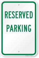 smartsign aluminum legend reserved parking logo
