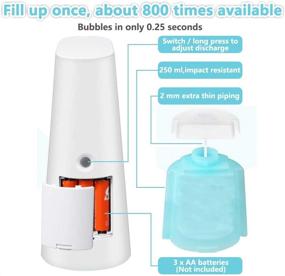 img 2 attached to 🧼 LAOPAO Automatic Foaming Soap Dispenser, Touchless Hand-Free Countertop Soap Pump - Perfect Xmas Gift for Kitchen & Bathroom. Ideal Touchless Soap Dispenser for Dish Soap and More!