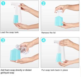 img 3 attached to 🧼 LAOPAO Automatic Foaming Soap Dispenser, Touchless Hand-Free Countertop Soap Pump - Perfect Xmas Gift for Kitchen & Bathroom. Ideal Touchless Soap Dispenser for Dish Soap and More!