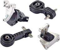 🔧 set of 4 ena engine motor and trans mounts compatible with honda 2006-2010 civic 1.8l automatic transmission, replacement for a4530, a4534, a4543, a4546 logo