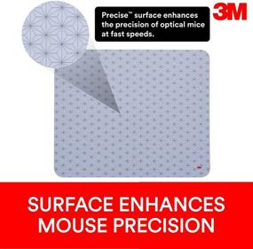 img 2 attached to 🐭 Enhance Optical Mouse Precision with 3M Precise Mouse Pad – Repositionable Adhesive, Frostbyte, 8.5" x 7