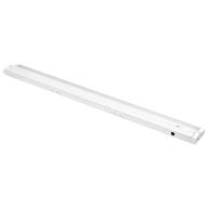 amazon basics 32-inch led cabinet light: 3-color temperature levels, 3-section dimming, linkable & easy direct wire installation - white finish логотип