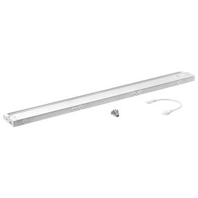 img 1 attached to Amazon Basics 32-Inch LED Cabinet Light: 3-Color Temperature Levels, 3-Section Dimming, Linkable & Easy Direct Wire Installation - White Finish