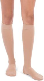 img 4 attached to 🧦 Jomi Compression Knee High Collection, 20-30mmHg Premiere Closed Toe, Petite Short 222 (Large, Beige) for Improved SEO