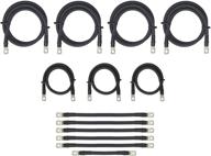 aftermarket golf cart battery cables set - 2 gauge, fits 🔌 ezgo 36v txt golf carts, battery and controller/motor cables, complete 13 piece kit logo