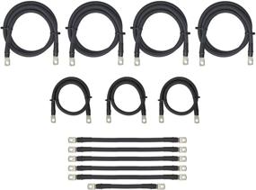 img 4 attached to Aftermarket Golf Cart Battery Cables Set - 2 Gauge, Fits 🔌 EZGO 36V TXT Golf Carts, Battery and Controller/Motor Cables, Complete 13 Piece Kit