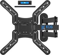 📺 premium full motion tv wall mount bracket - 28-60" led lcd flat curved screen tvs - kdg tv mount with articulating arms - swivels, tilts, and extends - max vesa 400x400mm - holds up to 80lbs logo