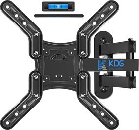 img 4 attached to 📺 Premium Full Motion TV Wall Mount Bracket - 28-60" LED LCD Flat Curved Screen TVs - KDG TV Mount with Articulating Arms - Swivels, Tilts, and Extends - Max VESA 400x400mm - Holds up to 80lbs